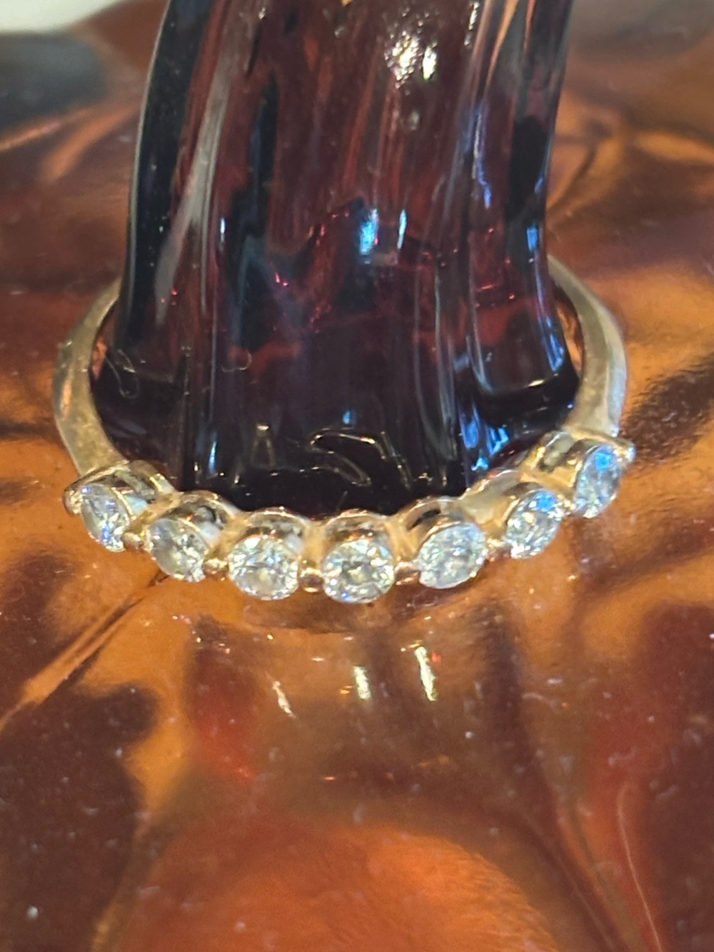 Rose gold .50 stackable diamond ring. - Picture 4 of 9